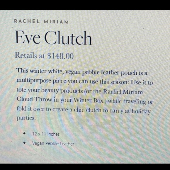 Rachel Miriam Eve clutch vegan leather - Picture 4 of 6